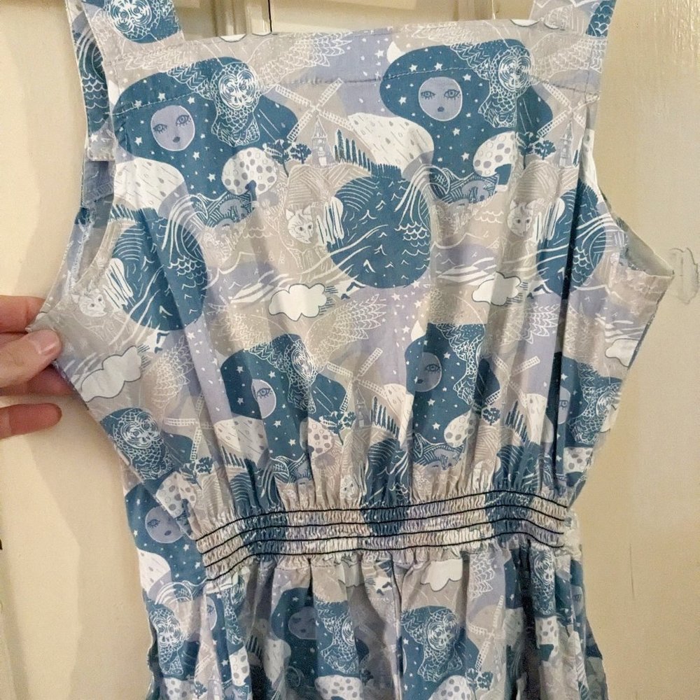 Nooworks RARE print Arctic Fox Overalls Size: Medium